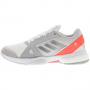 GZ8493 Adidas Women's Stella Court Tennis Shoes (White/Silver Metallic)