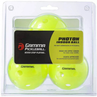 Gamma Photon High-Visibility Indoor Pickleball Balls (3 Pack)