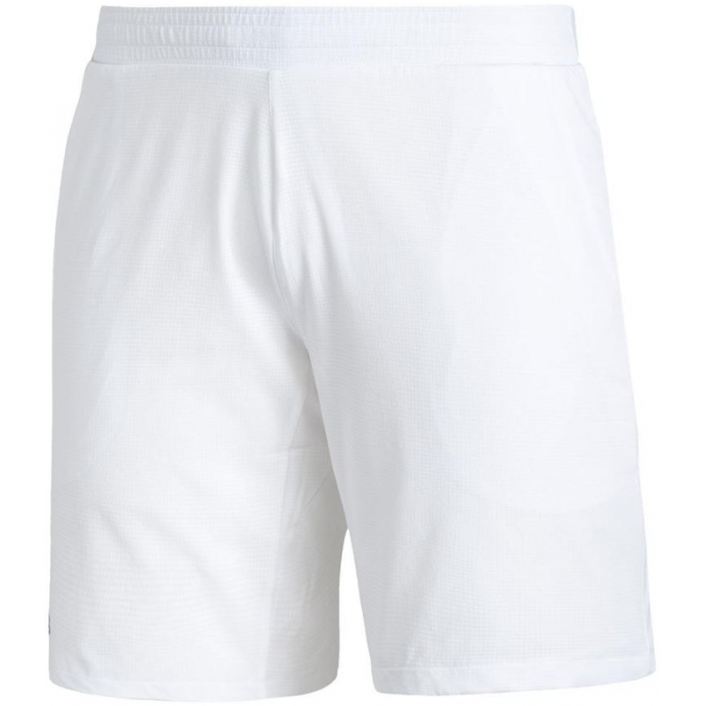 H06793 adidas Men's Ergo 7 inch Tennis Shorts (White/Black)