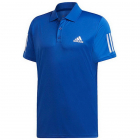 Adidas Men’s Club 3 Stripe Tennis Polo Shirt (Bold Blue/White) -