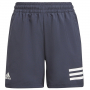 H34767 Adidas Junior Boys Club 3 Stripe Tennis Shorts (Legend Ink/White)