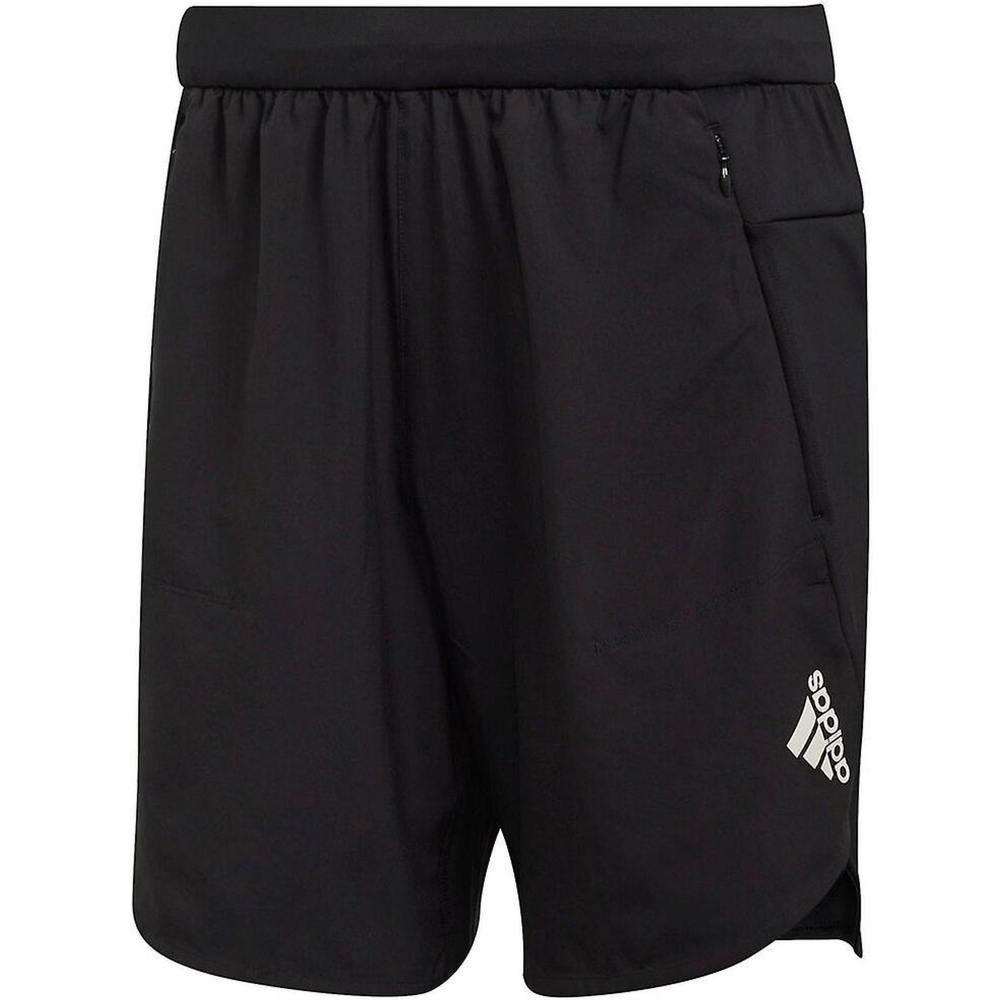 H61176 Adidas Men's D4T All Over Print Tennis Training Shorts 9 Inch (Black)