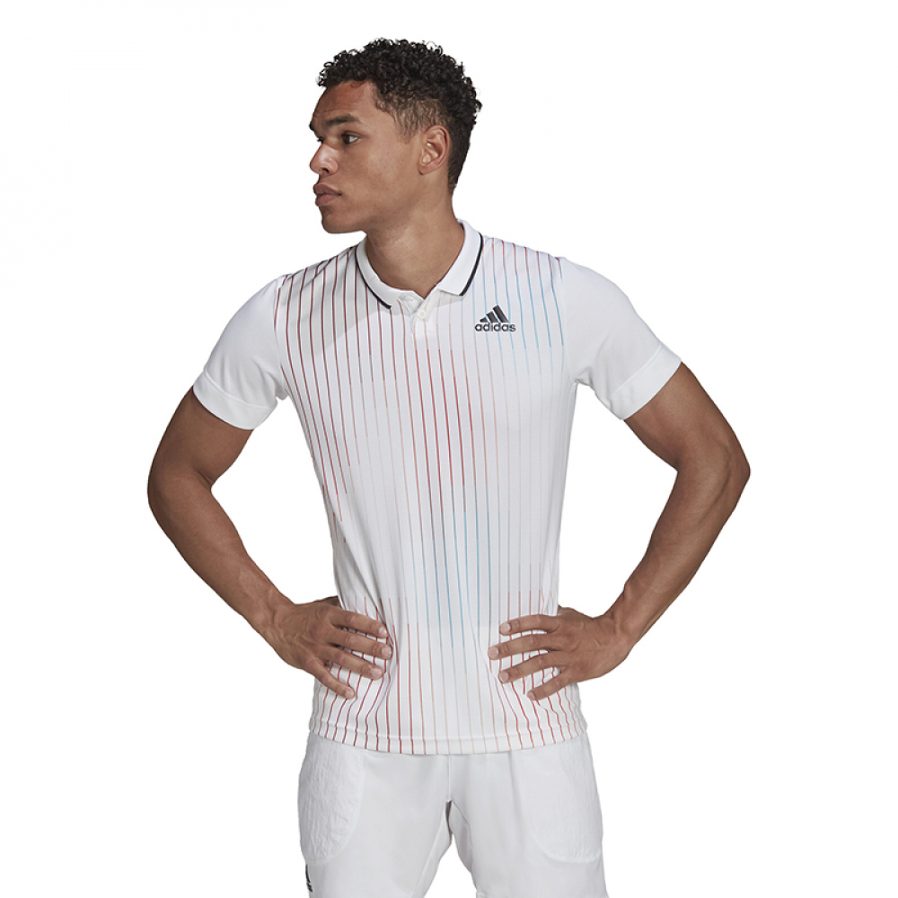 H67132 Adidas Men's Melbourne Tennis Polo (White)
