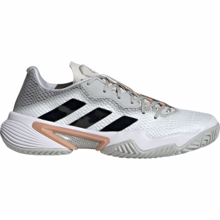 H67699 adidas Women's Barricade Tennis Shoes (Gray Two/Core Black/Ambient Blush)