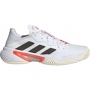 H67701 adidas Women's Barricade Tennis Shoes (White/Core Black/Solar Red)