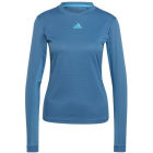 Adidas Women’s FreeLift Long Sleeve Tennis Tee (Blue) -
