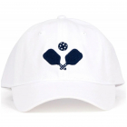 Ame & Lulu Heads Up Tennis Hat (Crossed Paddles White) -