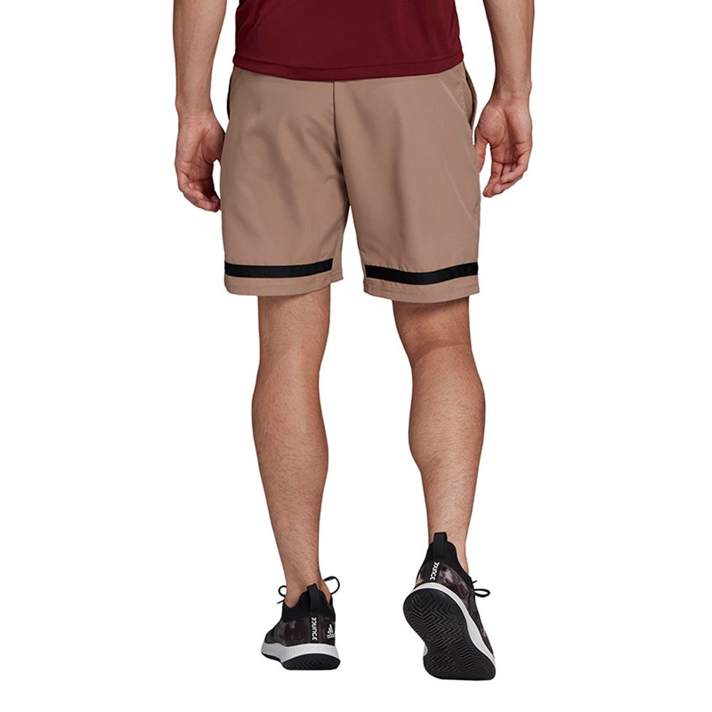 HB8027 Adidas Men's Club Tennis Shorts 9 Inch (Brown)