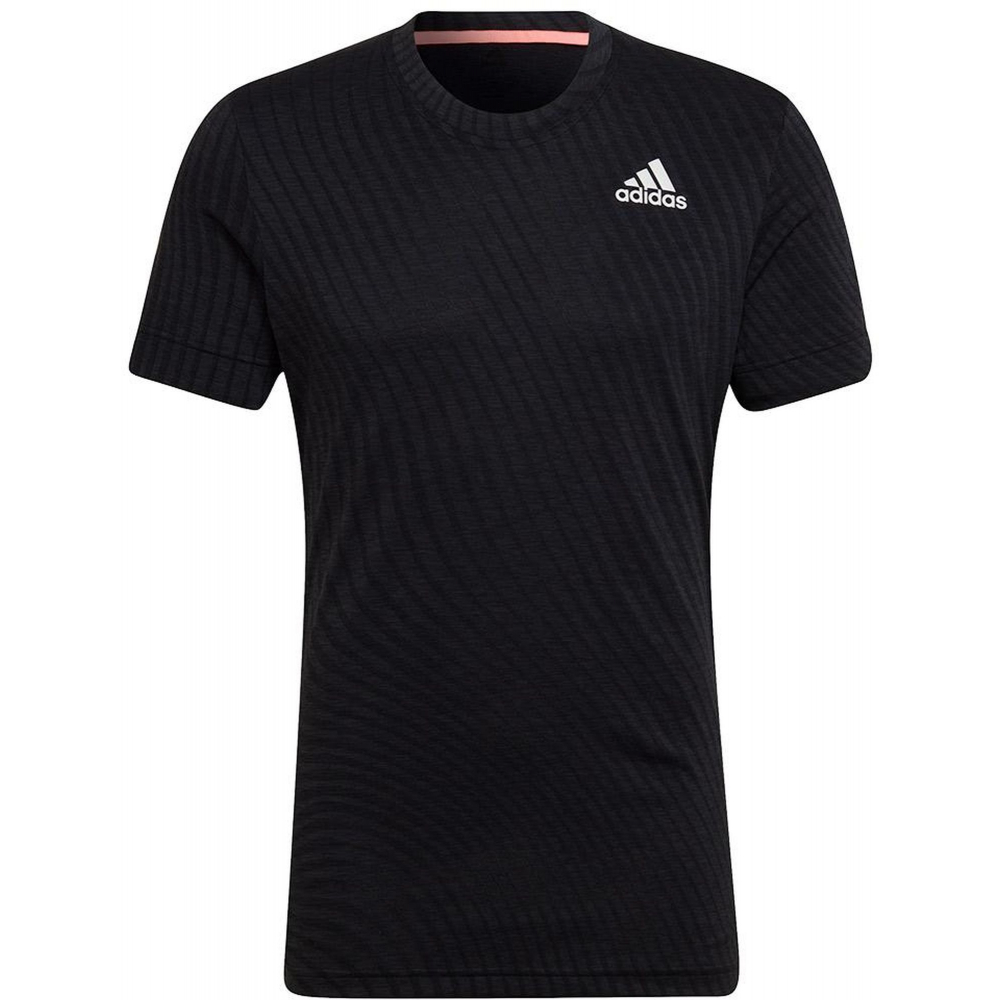 HB9143 Adidas Men's Freelift Short Sleeve Tennis Tee (Black)