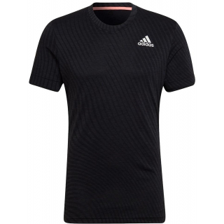 HB9143 Adidas Men's Freelift Short Sleeve Tennis Tee (Black)
