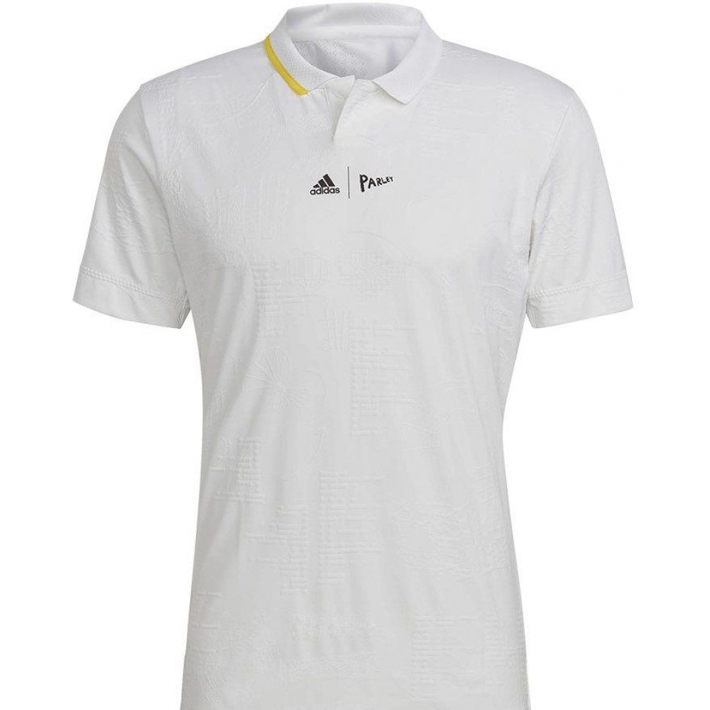HC8537 Adidas Men's London FreeLift Tennis Polo (White)
