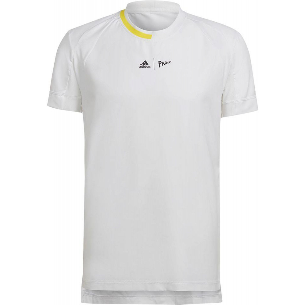 HC8541 Adidas Men's London Stretch Woven Tennis Tee (White)