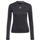 Adidas Women’s FreeLift Long Sleeve Tennis Tee (Dark Grey) -