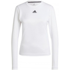 Adidas Women’s FreeLift Long Sleeve Tennis Tee (White) -