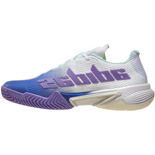 HP7417 Adidas Women's Barricade Tennis Shoes (Lucid Blue/Violet Fusion/Pulse Mint)