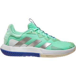 HQ8443 Adidas Women's SoleMatch Control Tennis Shoes (Pulse Mint/Silver Metallic/Lucid Blue)