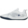 HQ8458 Adidas Men's Defiant Speed Tennis Shoes (Cloud White/Team Navy Blue)