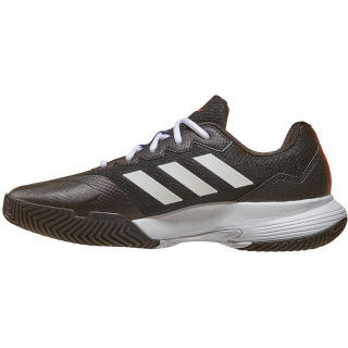 HQ8478 Adidas Men's GameCourt 2 Tennis Shoes (Core Black/Cloud White/Solar Red)
