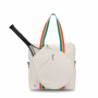 Ame & Lulu Hamptons Tennis Tour Bag (Rainbow Stripe) front