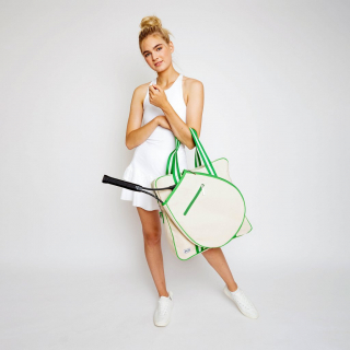 HTTB153 Ame & Lulu Hamptons Tennis Tour Bag (Limeade)