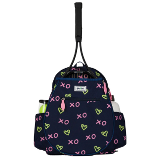 JLTBP262 Ame & Lulu Junior Love Tennis Backpack (XO Tennis) - Front