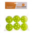 Jugs Green Indoor Pickleball Balls (6 Pack) -
