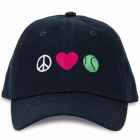 Ame & Lulu Kids Camper Tennis Hat (Peace Love Tennis) -