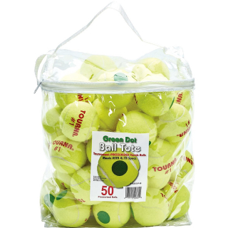 KIDS-G-P-50 Tourna Youth Green Dot Tennis Balls (50 Balls)