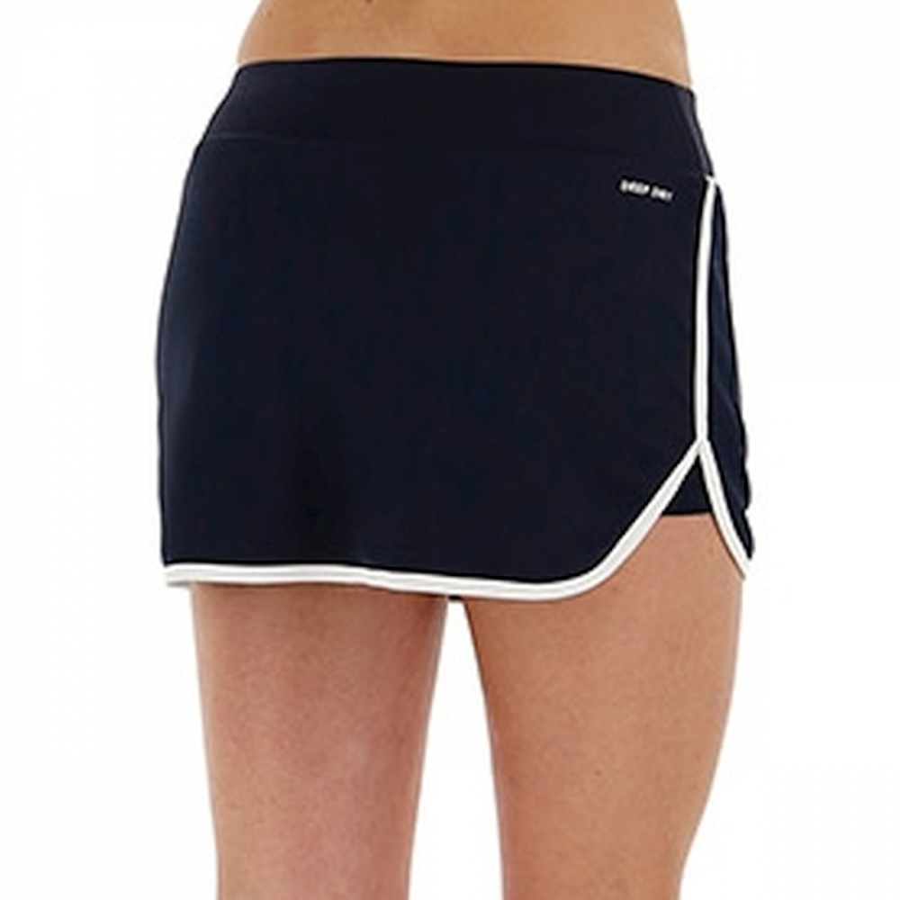 L56896-1CI Lotto Women's Squadra Tennis Skirt (Navy Blue/White)