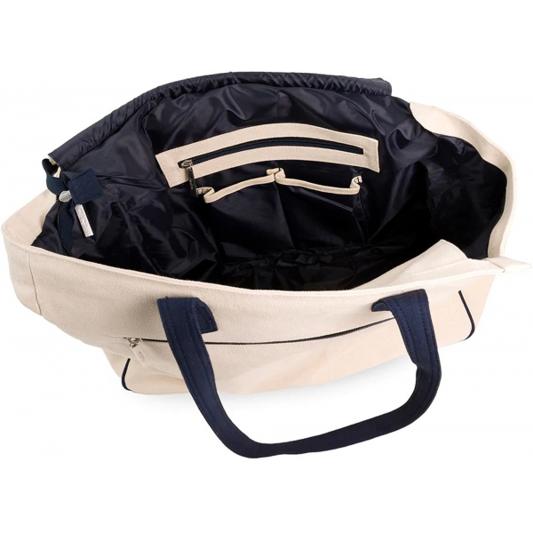 Ame & Lulu Love All Tennis Court Bag (Tennis Stitched Natural)
