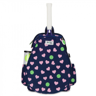 LLTBP164 Ame & Lulu Little Love Kids' Tennis Backpack (Hearts)