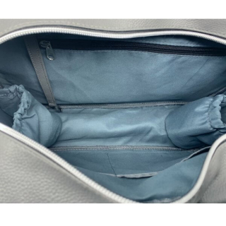 LVDFGRY NiceAces Lava Vegan Leather Tennis Duffle Bag (Gray)