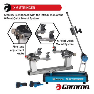 Gamma X-Stringer X-6 Quick Mount Tabletop Stringing Machine