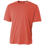 N3142-COR A4 Men's Performance Crew Shirt (Coral)