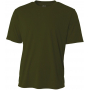 N3142-MGN A4 Men's Performance Crew Shirt (Military Green)