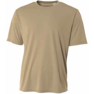 N3142-SAN A4 Men's Performance Crew Shirt (Sand)