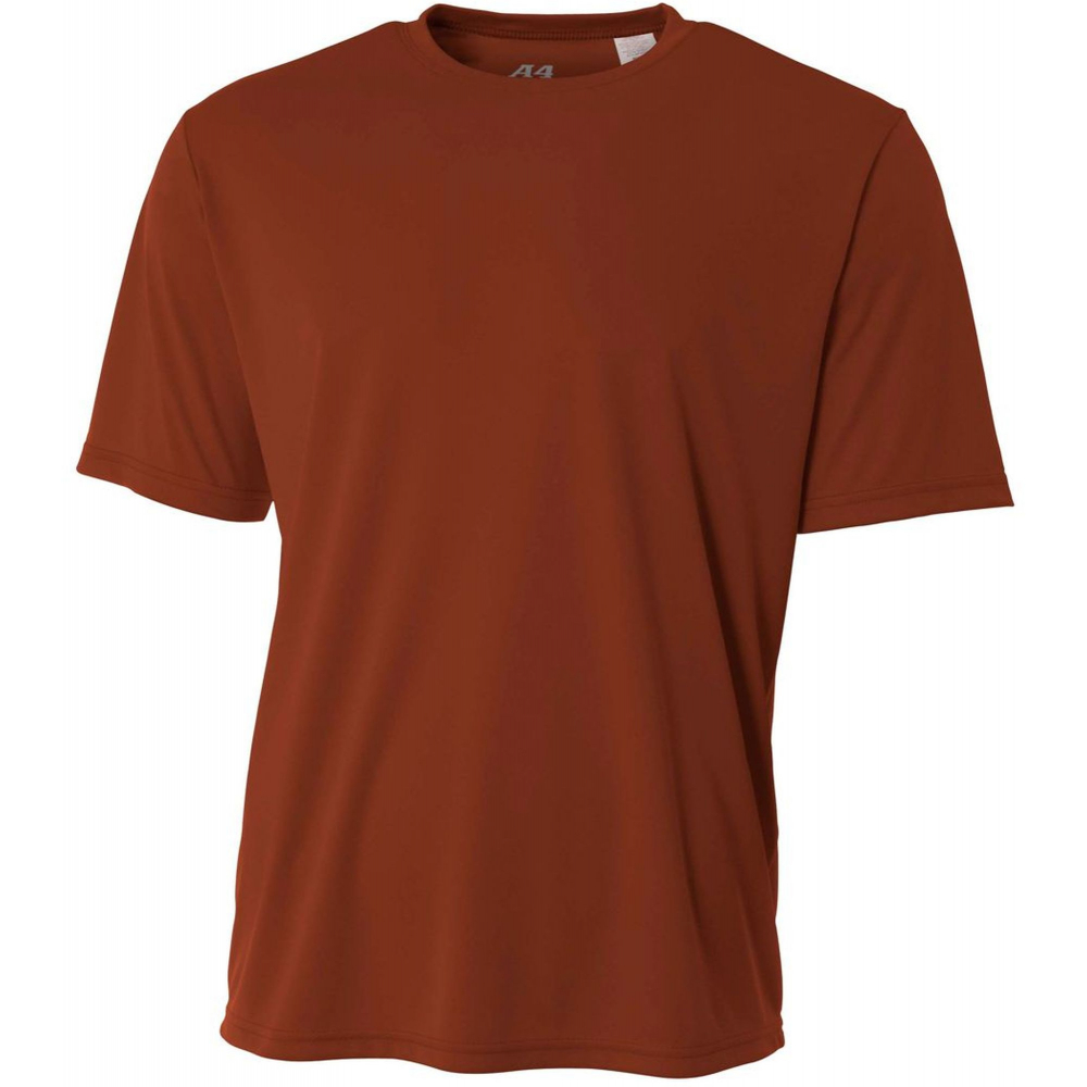 N3142-TX1 A4 Men's Performance Crew Shirt (Burnt Orange)