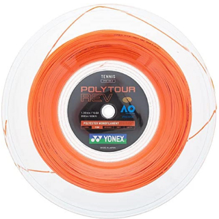 PTGRV130 Yonex POLYTOUR  Rev 16g Tennis String - Orange