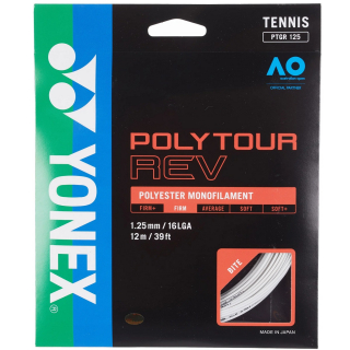 PTGRV125 Yonex POYTOUR  Rev 16L Tennis String (Set) - White