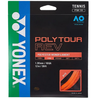 PTGRV130 Yonex POYTOUR  Rev 16g Tennis String (Set) - Orange