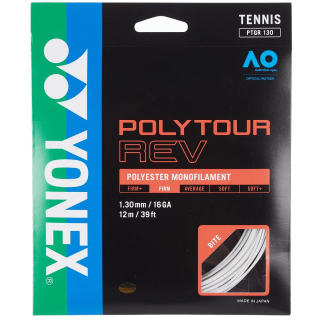 PTGRV130 Yonex POYTOUR  Rev 16g Tennis String (Set) - White