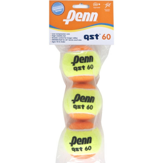 Penn QST 60 Orange Tennis Balls (3 Pack)
