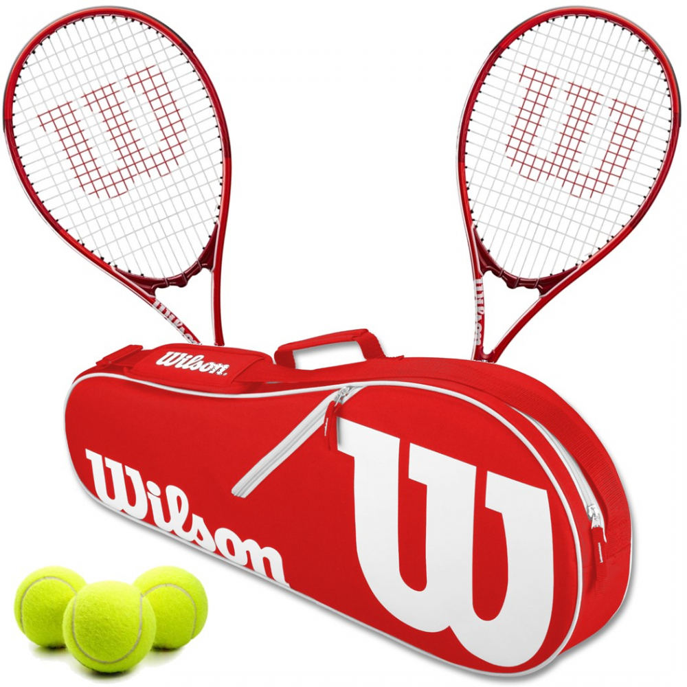 Wilson Pro Staff Precision XL Tennis Racquet Doubles Bundle w an Advantage II Tennis Bag and a Can of Tennis Balls