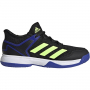 S23743 Adidas Junior Ubersonic 4 Tennis Shoes (Black/Signal Green/Sonic Ink)
