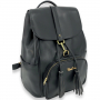 SRBPBLK NiceAces Women's Sara Handmade Vegan Leather Tennis Backpack (Black)