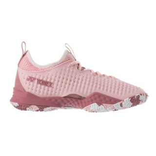  STFR4LCSP Yonex Women's FusionRev 4 Clay Court Tennis Shoes (Smoke Pink)