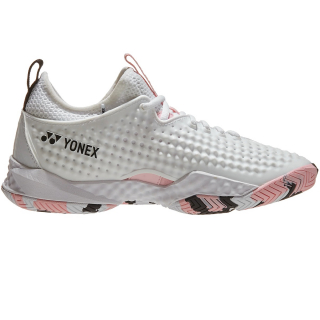 STFR4LWPK Yonex Women's FusionRev 4 Tennis Shoes (White/Pink) - Right