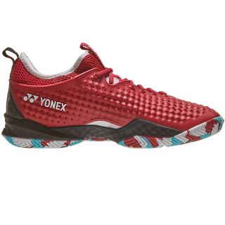 STFR4RBK Yonex Men's FusionRev 4 Tennis Shoes (Red/Black) - Right