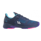 Yonex Women’s Sonicage 2 Tennis Shoes (Navy/Blue Purple) -