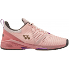 Yonex Women’s Power Cushion Sonicage 3 Tennis Shoes (Pink Beige) -